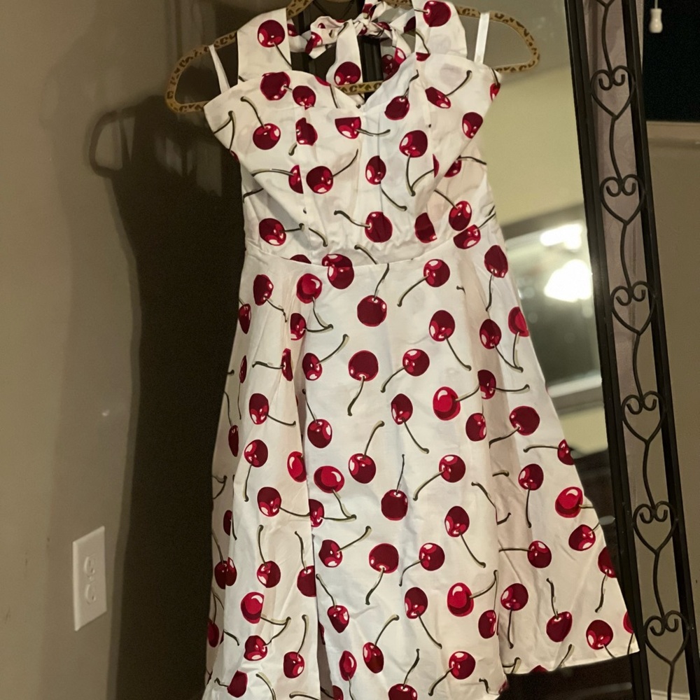 Cherry Print Pinup Dress